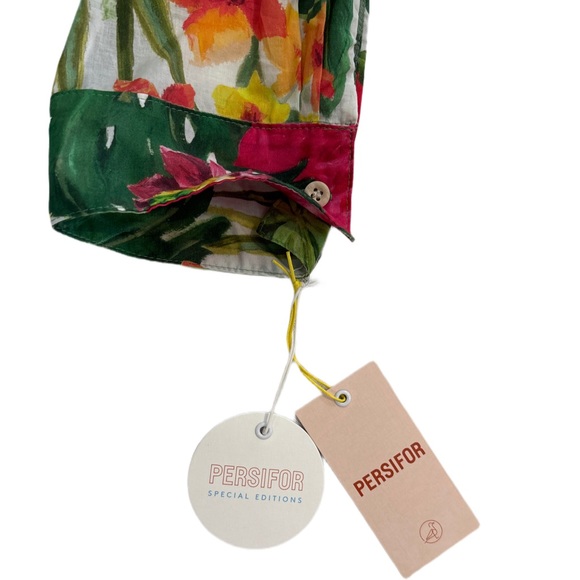 Persifor tropical flora gauze tunic - Picture 3 of 9